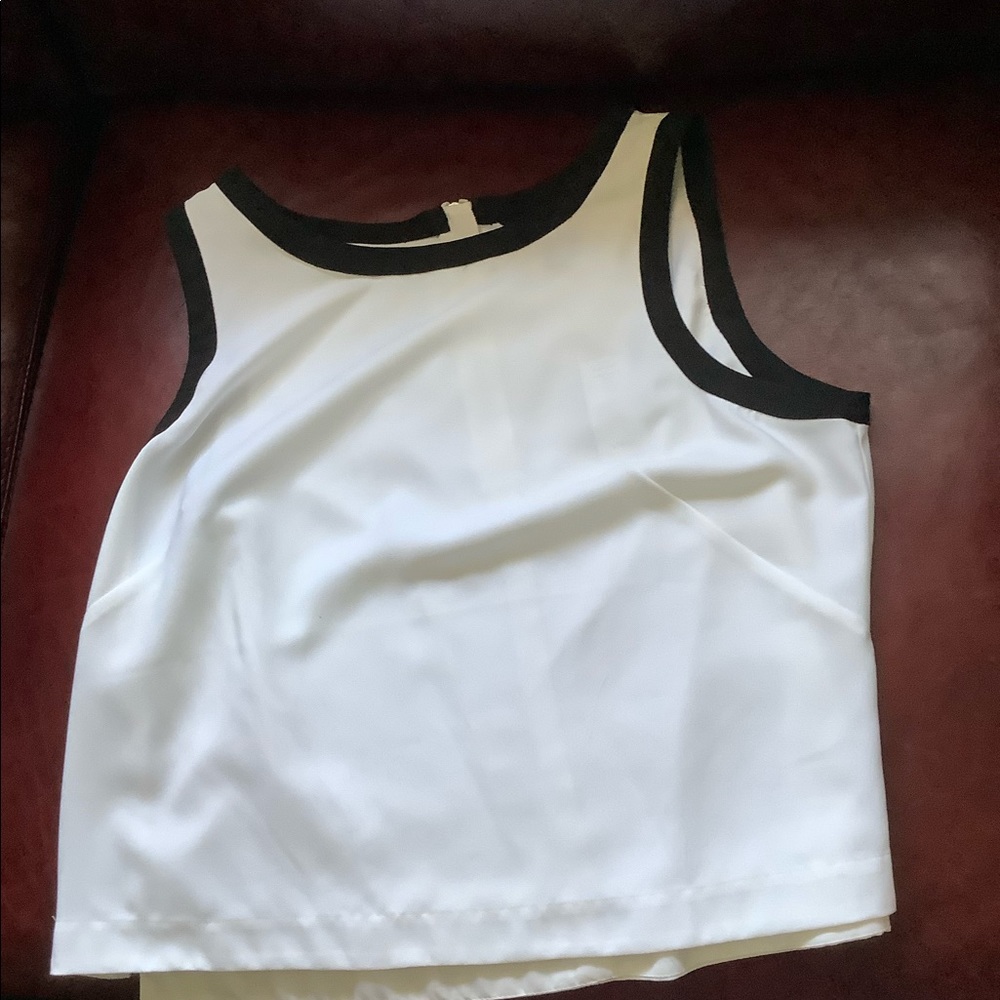 White cut cute top